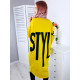 Teplákové žlté šaty STYLE - KAZ