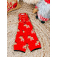 Červené vianočné termo ponožky
