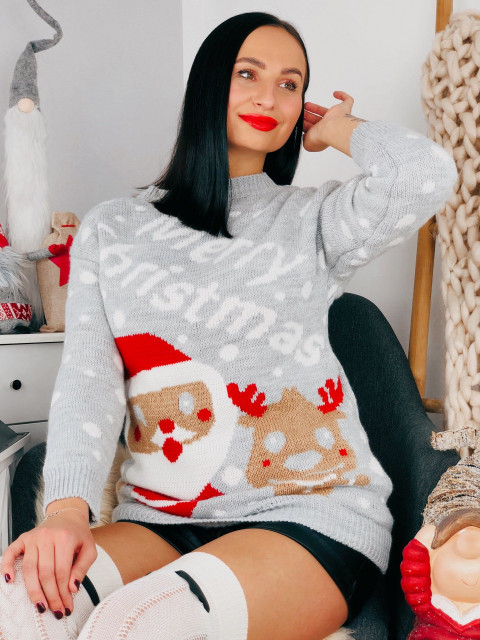 Vianočný dámsky sveter Merry Christmas
