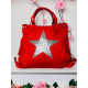 Dámska červená kabelka Star - KAZ