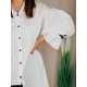 Dámske biele košeľové šaty Luxomla