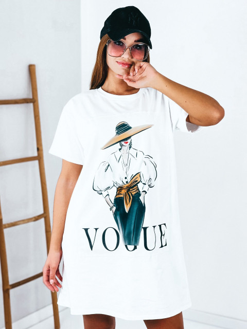 Dámske biele tričkové šaty Vogue