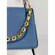 Dámska modrá kabelka s reťazou