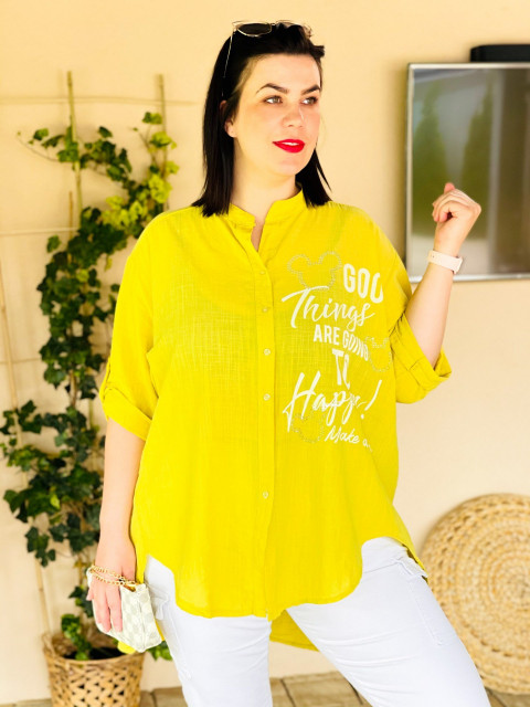 Žltá oversize košeľa Oreilla