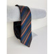 Pánska modro-hnedá saténová úzka kravata
