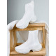 Dámske biele ponožkové tenisky na platforme