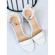 Dámske elegantné biele sandále 