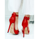Extravagantné červené sandále Lomea