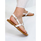 Dámske biele sandále Korsea