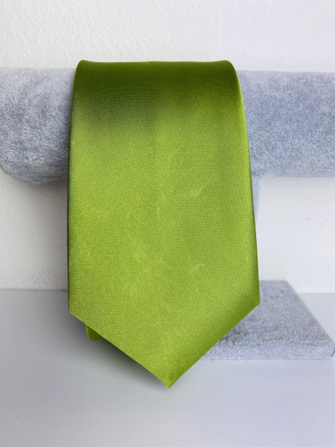 Pánska olivová zelená kravata