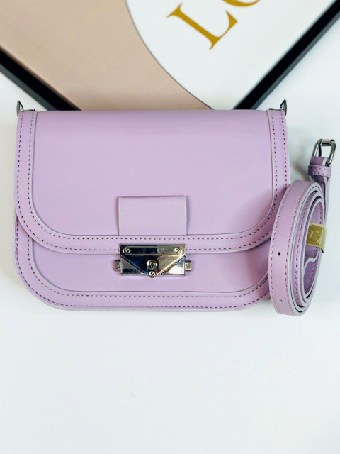 Dámska elegantná kabelka s remienkom - fialová