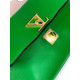 Zelená dámska listová kabelka Louitta