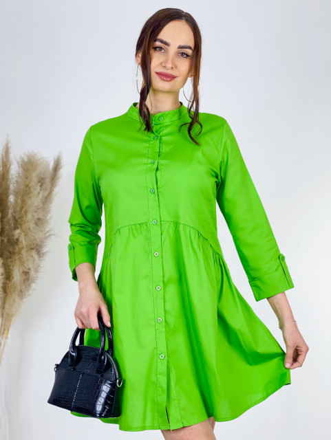 Dámske zelené košeľové šaty Marilyn