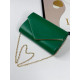 Dámska spoločenská kabelka s remienkom - zelená
