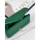 Dámska spoločenská kabelka s remienkom - zelená