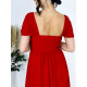 Dámske dlhé spoločenské šaty LUNA  - červené