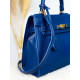 Dámska kufríková kabelka s remienkom - tmavo modrá