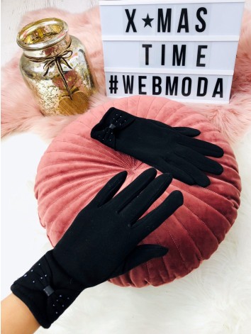 Dámske rukavice s mašľou