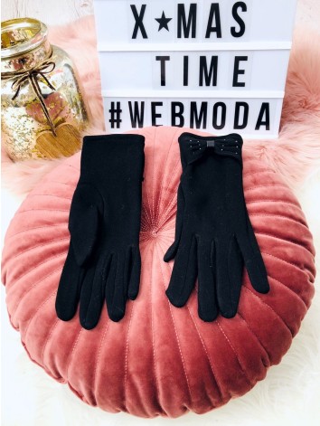 Dámske rukavice s mašľou