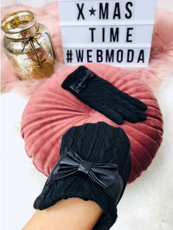 Dámske rukavice s mašľou