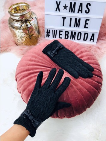 Dámske rukavice s mašľou