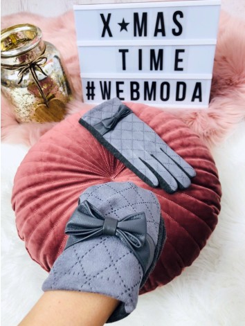 Dámske rukavice s mašľou