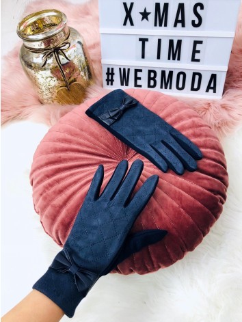 Dámske rukavice s mašľou