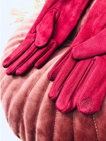 Dámske rukavice s pravou kožušinkou