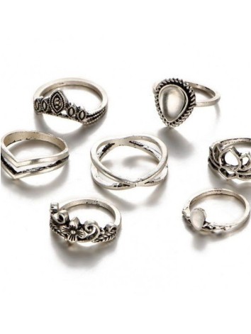 Set dámskych prsteňov Boho