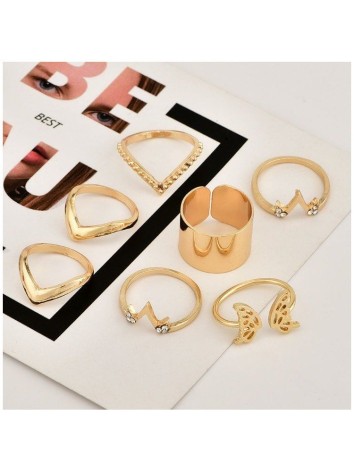 Set dámskych prsteňov Boho 4