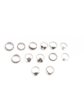 Set dámskych prsteňov Boho 5