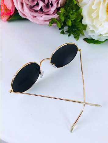 Dámske zlaté slnečné okuliare