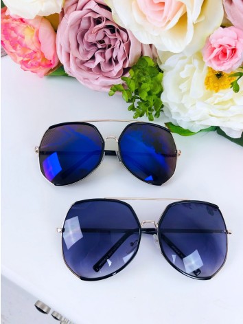 Dámske modré slnečné okuliare