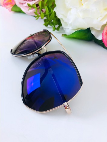 Dámske modré slnečné okuliare