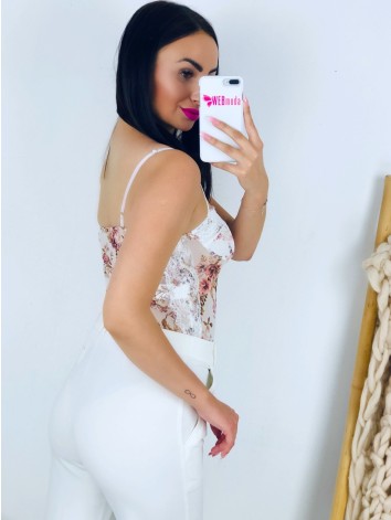Biele čipkované body