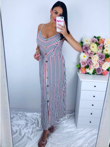 Dlhé letné biele maxi šaty