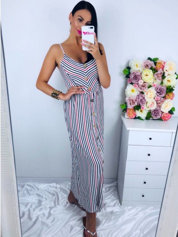 Dlhé letné biele maxi šaty