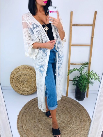 Dámske čipkované Kimono Mellis