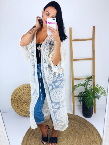 Dámske čipkované Kimono Mellis