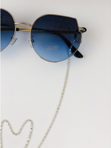 Strieborná retiazka na slnečné okuliare