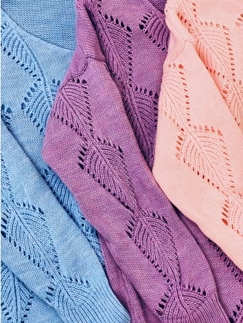 Dámsky ružový pletený sveter