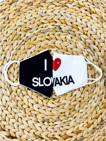 Bavlnené čierne rúško s nápisom