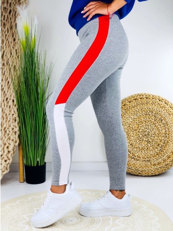 Teplákové sivé legíny