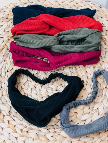 Dámska červená čelenka Ella