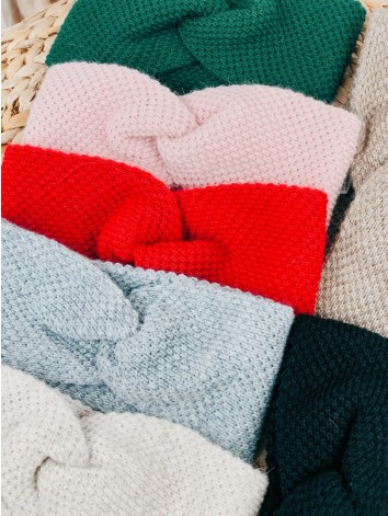 Dámska čierna pletená čelenka Eria