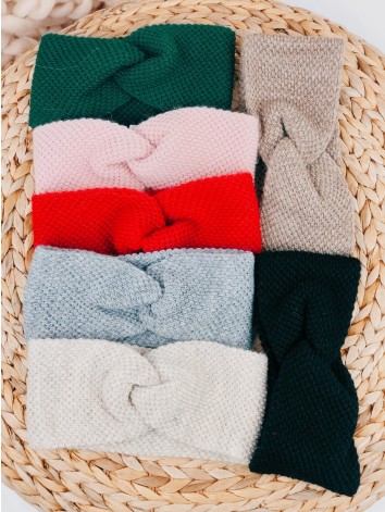 Dámska čierna pletená čelenka Eria