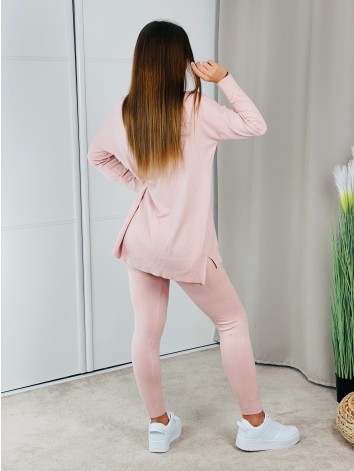 Ružová pletená súprava Aneglla