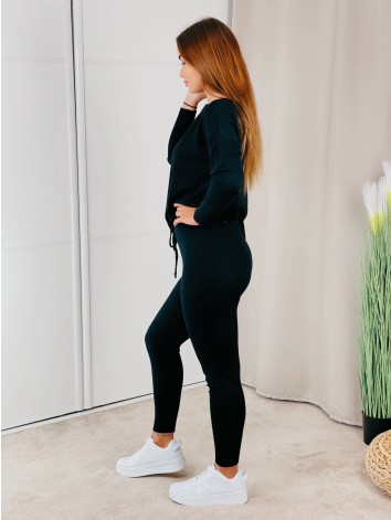 Čierna pletená súprava Aneglla