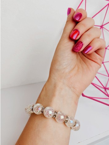 Dámsky biely náramok