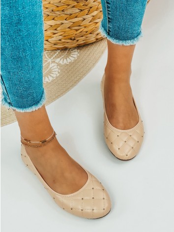 Dámske béžové balerínky
